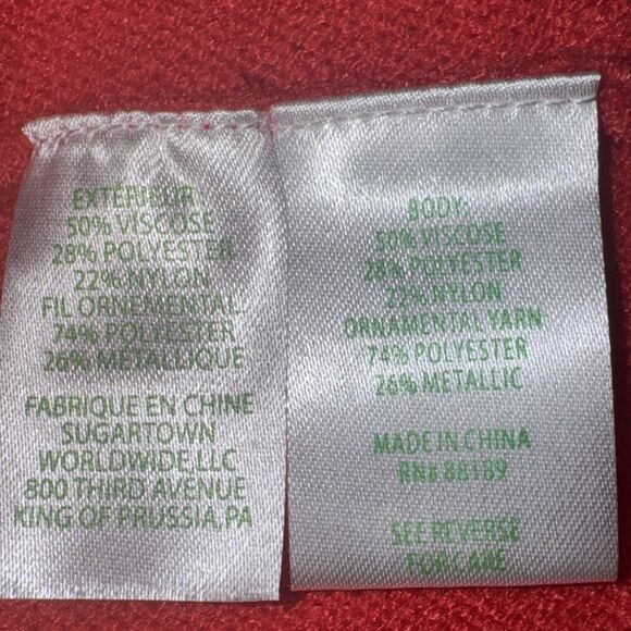 NWT Lilly Pulitzer Size XL Ruby Red Sevie Sweater Dolman Sleeve V-Neck Easy Fit - Picture 7 of 12